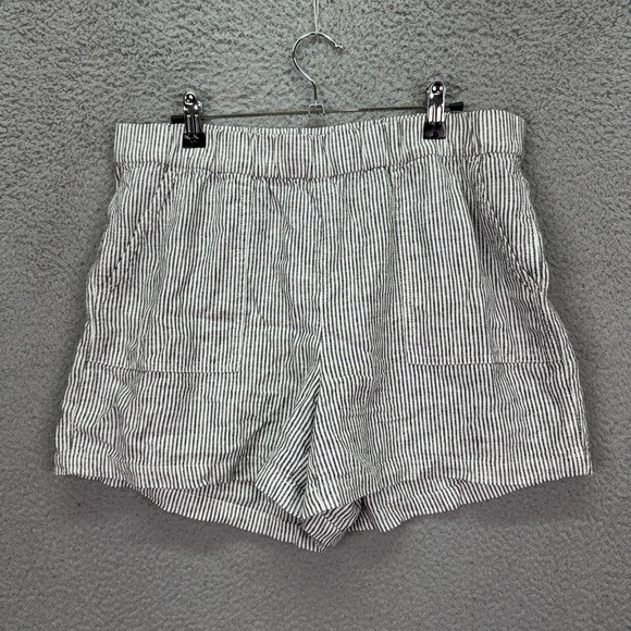 J. Crew Factory Pants - J Crew Shorts Womens M Linen Viscose Lounge Pull On Beachy Coastal Resort Preppy